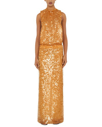 Adele Berto Embellished Maxi Dress