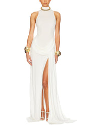 Adele Berto Adele Berto Solid Maxi Dress