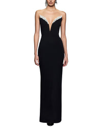 Camila Blanco Solid Maxi Dress