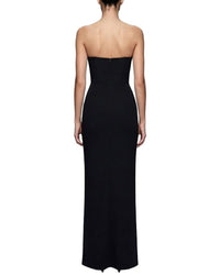 Camila Blanco Solid Maxi Dress