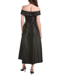 Adrianna Papell Off Shoulder Mikado Dress