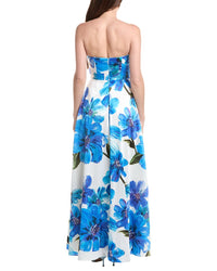 Adrianna Papell Bead Dupioni Maxi Dress