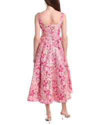 Adrianna Papell Jacquard Midi Dress