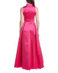 Adrianna Papell Mikado Tie Front Dress