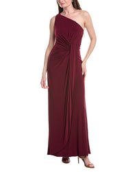 Adrianna Papell One-Shoulder Jersey Maxi Dress
