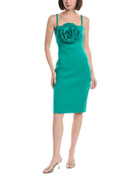 Eliza J Sleeveless Solid Midi Dress