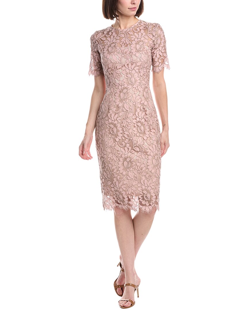 Eliza J Short Sleeve Lace Sheath