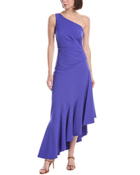 Eliza J One Shoulder Solid Maxi Dress
