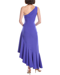 Eliza J One Shoulder Solid Maxi Dress