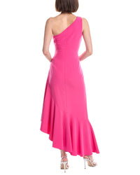 Eliza J One Shoulder Solid Maxi Dress