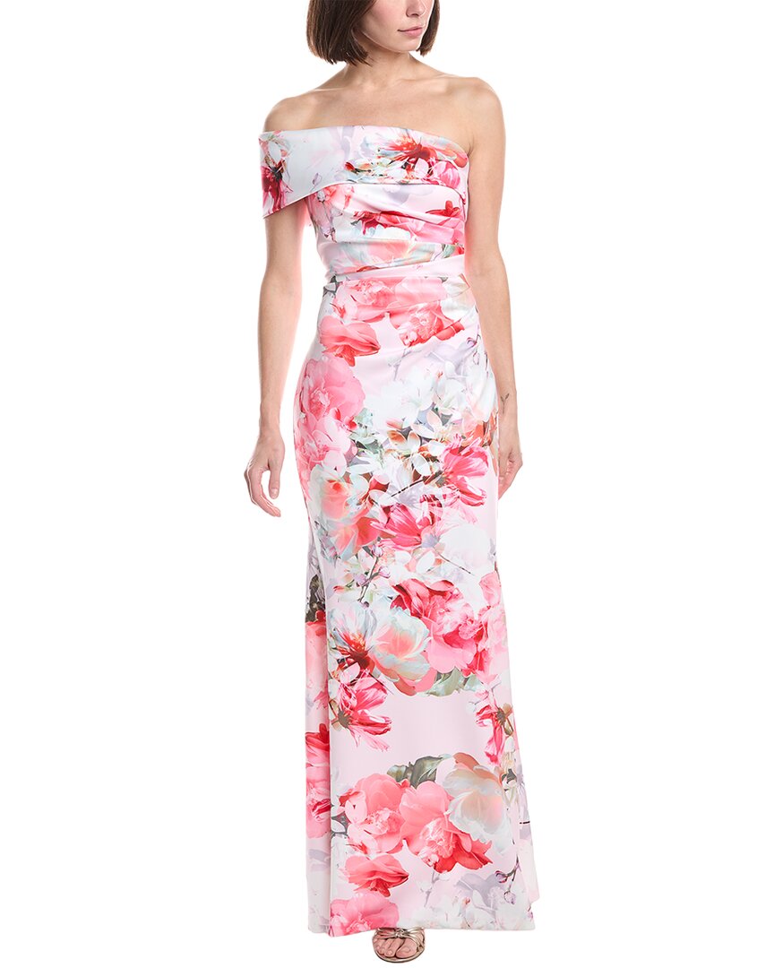 Eliza J Sleeveless Printed Maxi Dress
