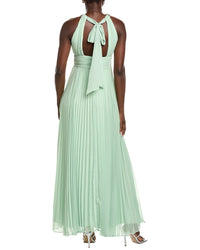 Eliza J Folded Embellished Neck Strap Gown