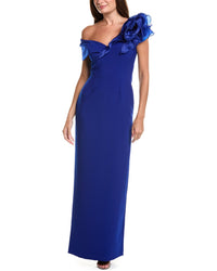 Teri Jon by Rickie Freeman Teri Jon By Rickie Freeman Crepe Column Gown