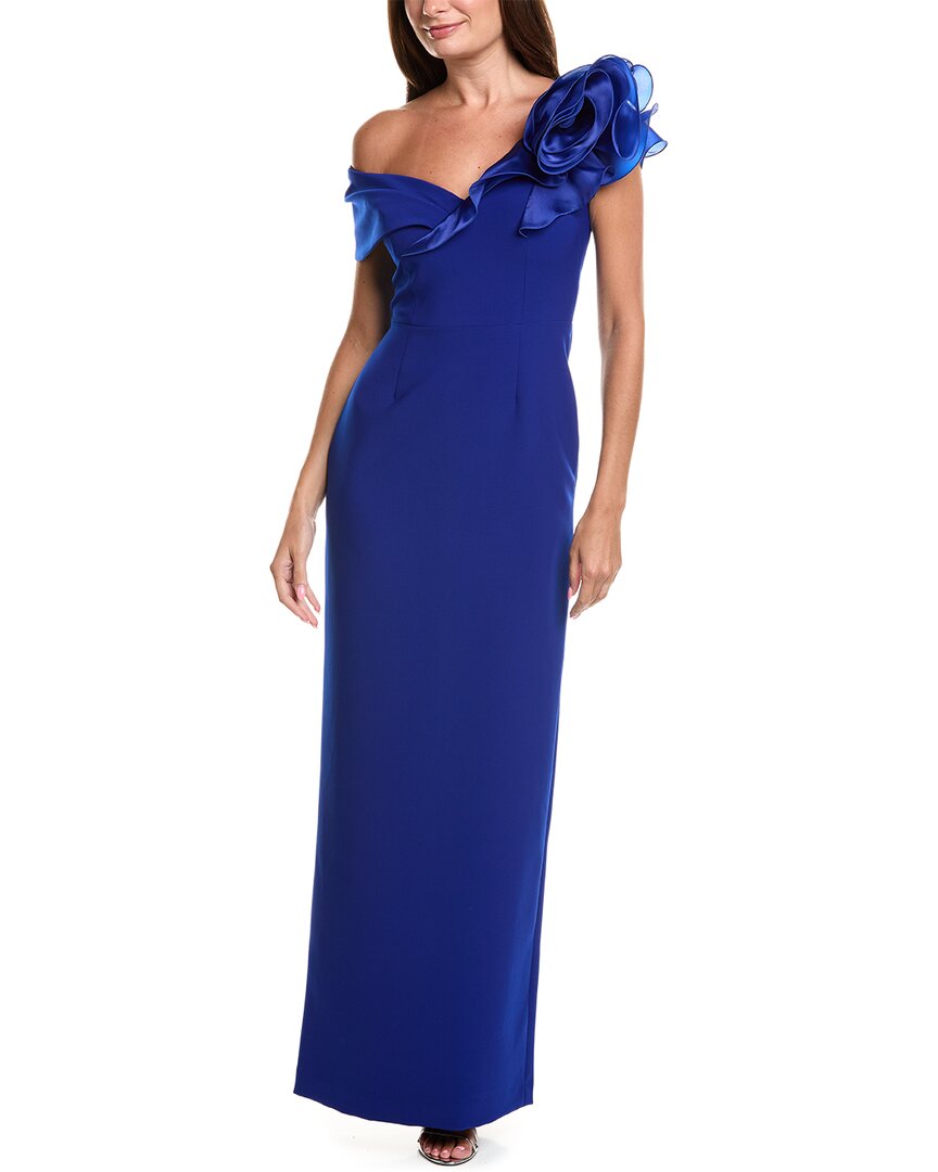 Teri Jon by Rickie Freeman Teri Jon By Rickie Freeman Crepe Column Gown