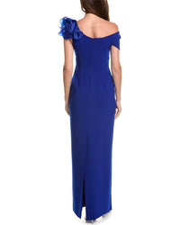 Teri Jon by Rickie Freeman Teri Jon By Rickie Freeman Crepe Column Gown