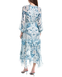 Marchesa Notte Marchesa Notte Ruffle Silk Chiffon Maxi Dress