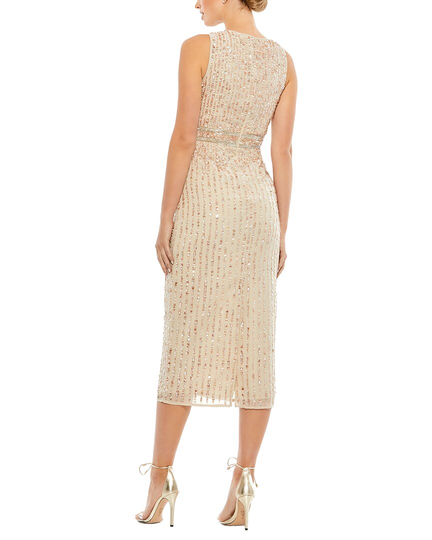 Mac Duggal Mac Duggal Sequined V-Neck Sheath Dress