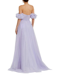 Mac Duggal Mac Duggal Off-Shoulder Tulle A-Line Gown