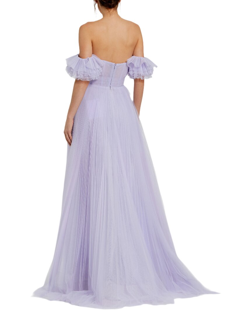 Mac Duggal Mac Duggal Off-Shoulder Tulle A-Line Gown