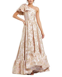 Mac Duggal Mac Duggal Floral Brocade Low Gown