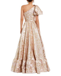 Mac Duggal Mac Duggal Floral Brocade Low Gown