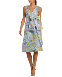 Mac Duggal Mac Duggal Floral Brocade Midi Dress