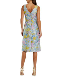 Mac Duggal Mac Duggal Floral Brocade Midi Dress