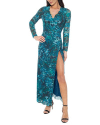 Marina Marina Wrap Maxi Dress
