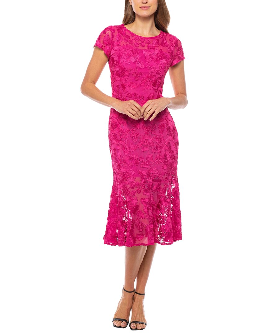 Marina Marina Mesh Midi Dress