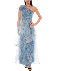 Oleg Cassini Oleg Cassini Printed Organza Gown