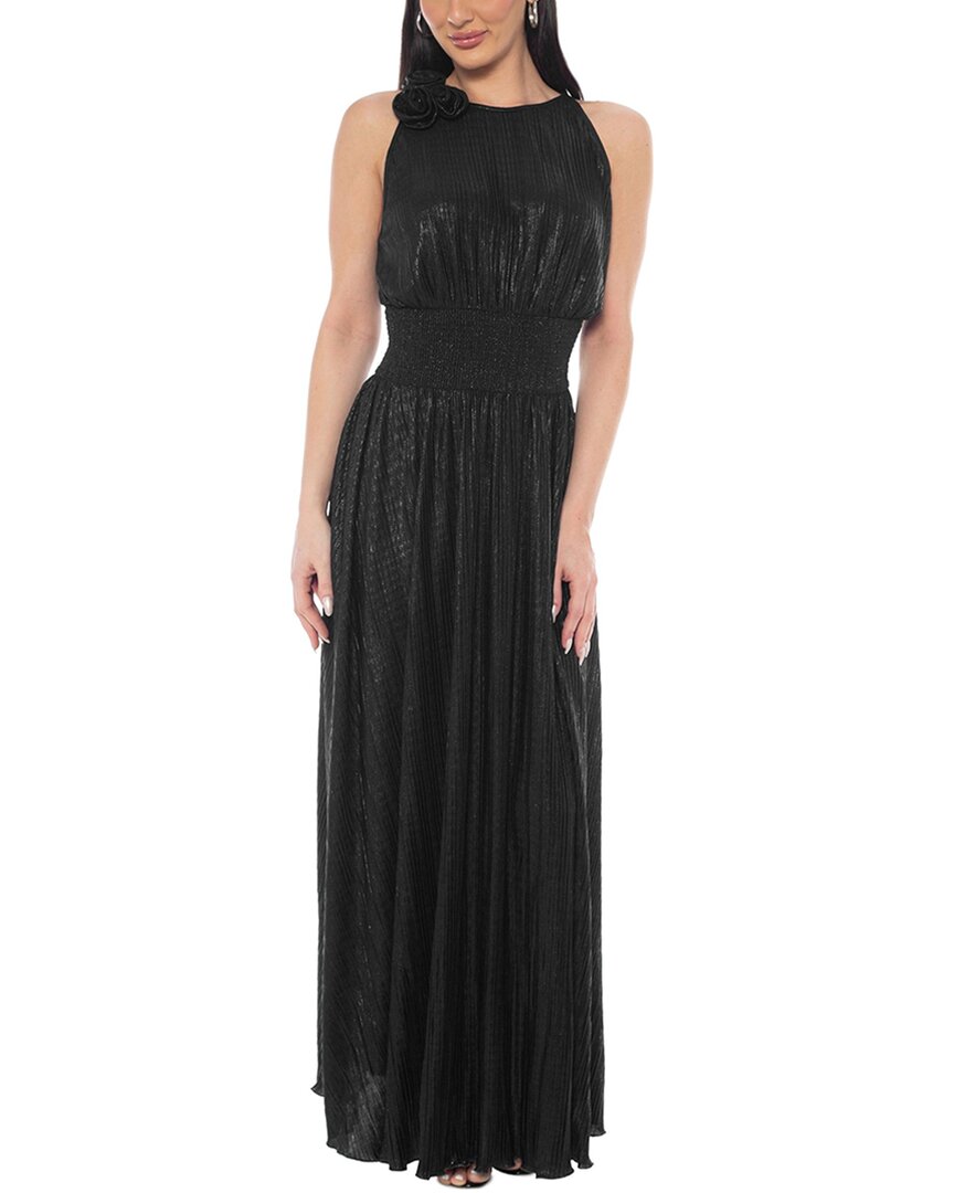 Oleg Cassini Oleg Cassini Pleated Maxi Dress