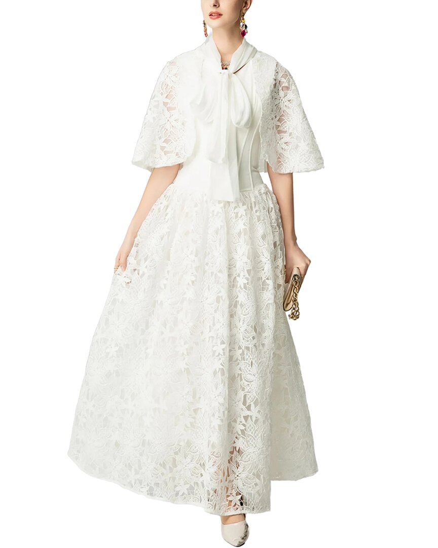 BURRYCO Burryco Short Sleeve Embellished Maxi Dress