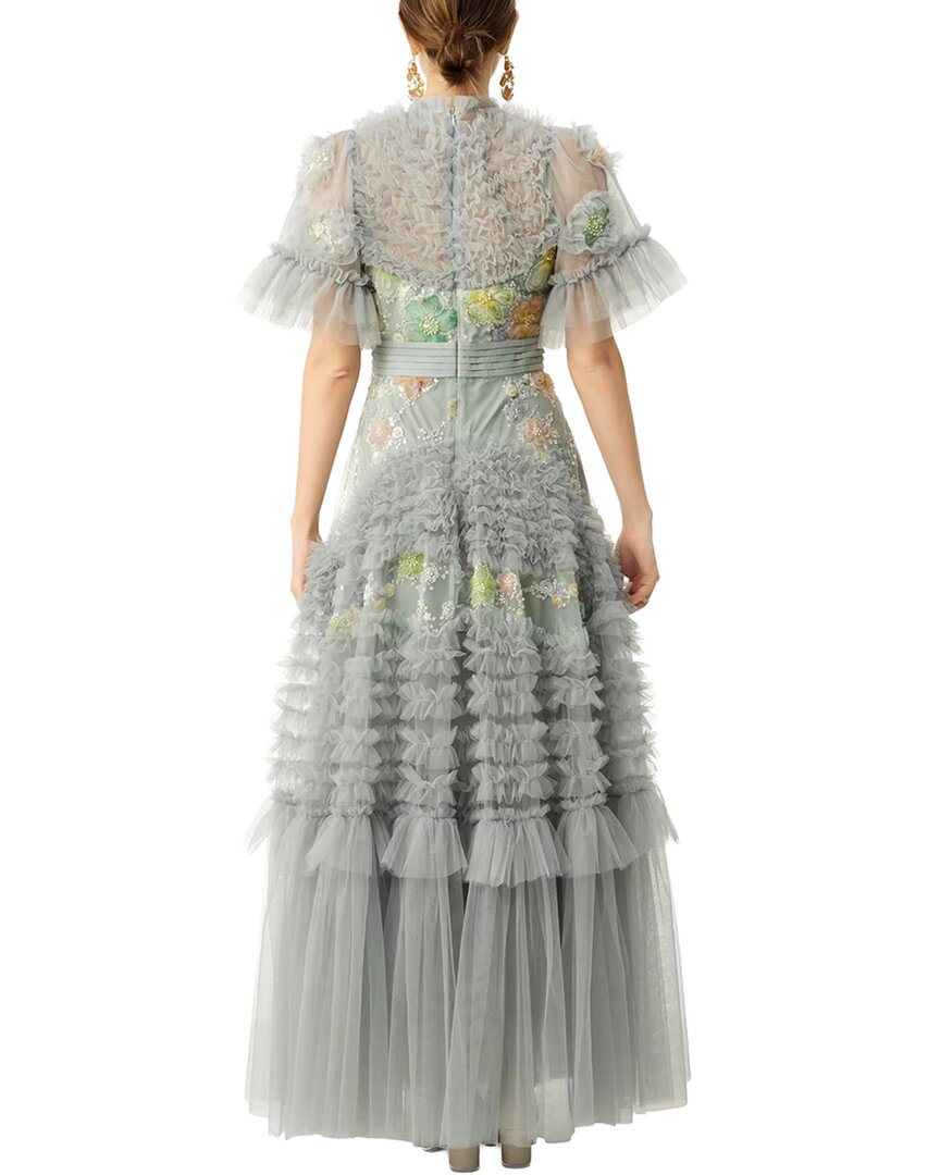 BURRYCO Burryco Short Sleeve Embellished Maxi Dress