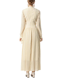 BURRYCO Burryco Long Sleeve Solid Maxi Dress