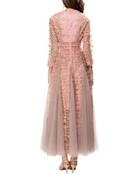 Burryco Long Sleeve Embellished Maxi Dress