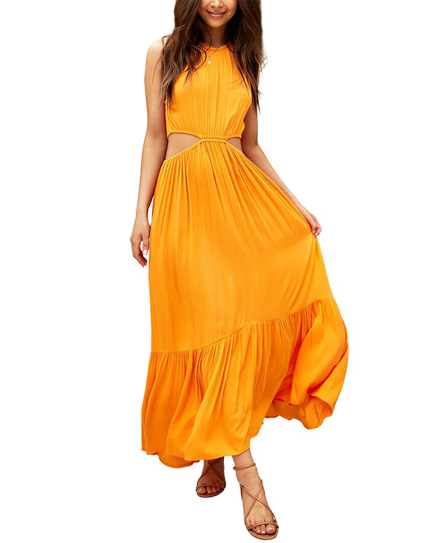 Delli.S Sleeveless Solid Maxi Dress