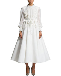 LEON GORI Leon Gori Solid Maxi Dress