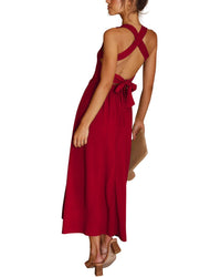 Leon Gori Solid Midi Dress