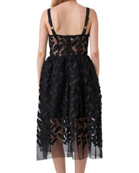 Linda Charm Embellished Midi Dress
