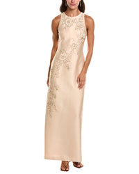 Badgley Mischka Beaded Applique Gown
