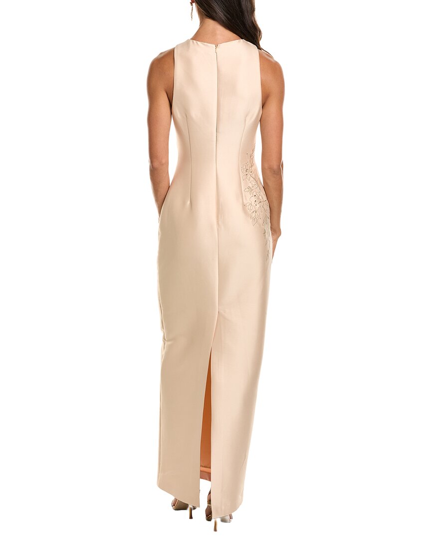 Badgley Mischka Beaded Applique Gown