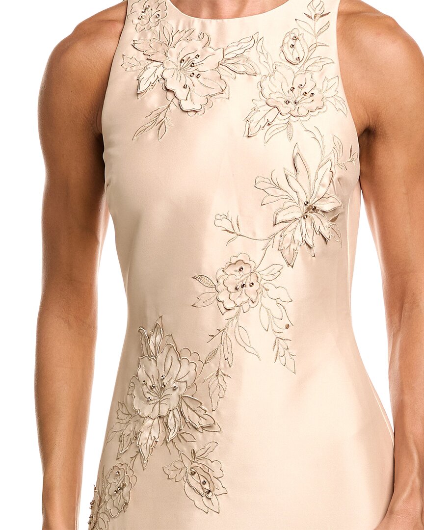 Badgley Mischka Beaded Applique Gown