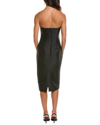 Badgley Mischka Flower Strapless Gown