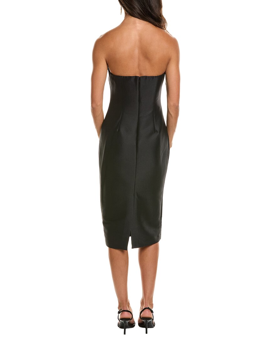 Badgley Mischka Flower Strapless Gown