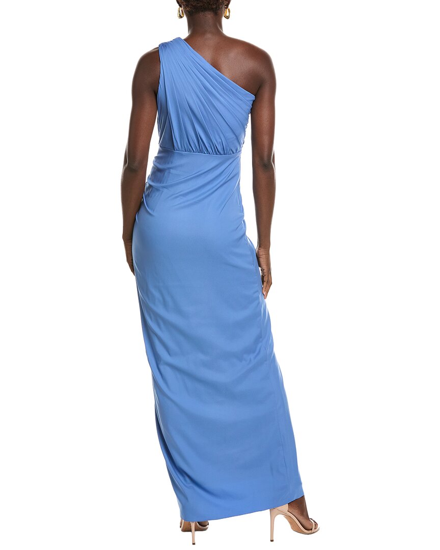 Tadashi Shoji Solid One-Shoulder Maxi Dress