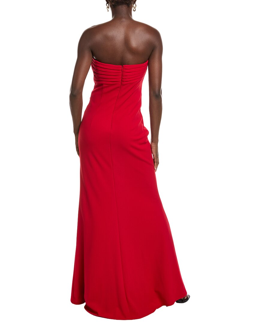Tadashi Shoji Dorsett Pleated Crepe Gown