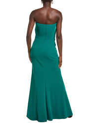 Tadashi Shoji Solid Maxi Dress