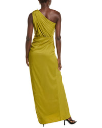 Tadashi Shoji Solid One-Shoulder Maxi Dress