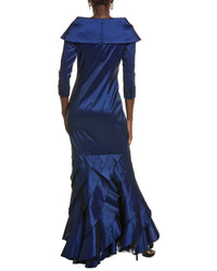 Tadashi Shoji Blythe Portrait Collar Gown