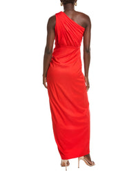 Tadashi Shoji Solid One-Shoulder Maxi Dress